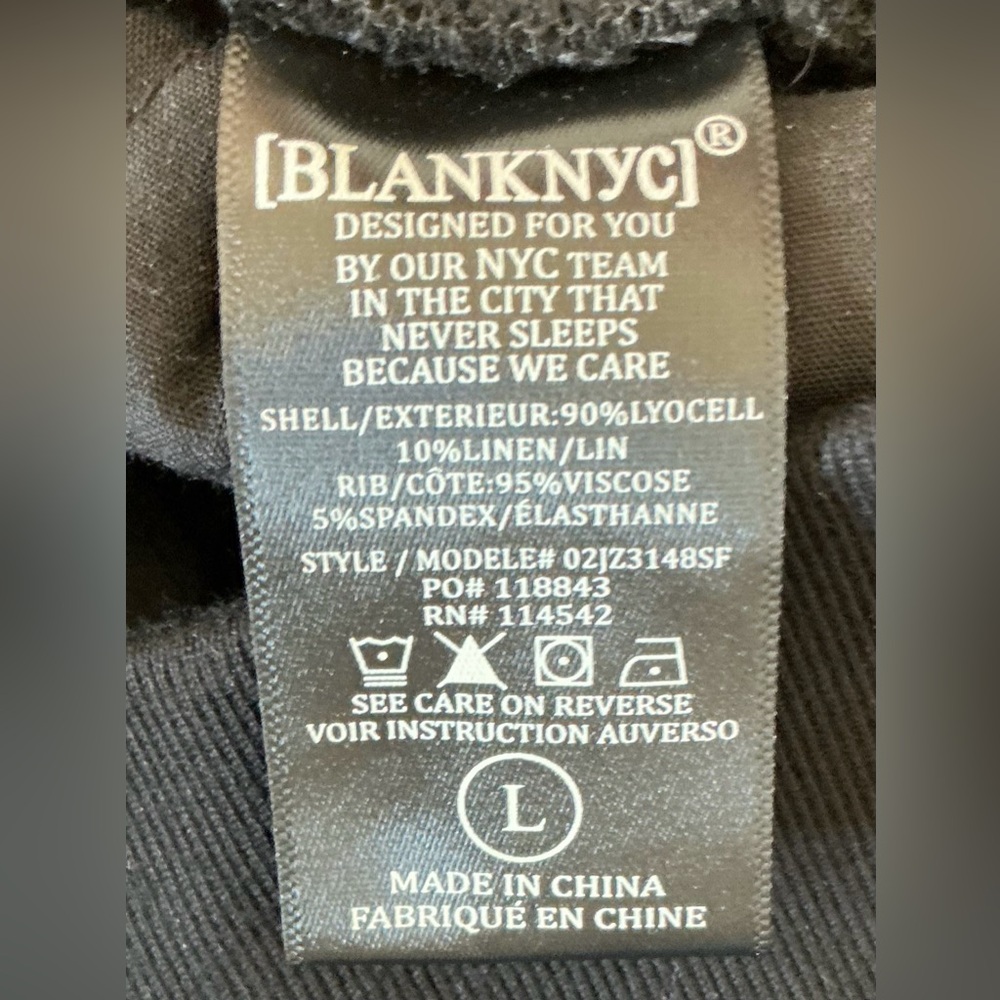 BLANKNYC CLOSE TO ME
PANT BLACK SIZE LARGE - Picture 15 of 16